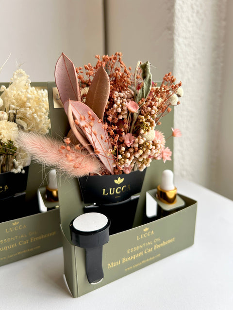 Nontoxic Floral Car Air Freshener: Amber & Chamomile & Vanilla