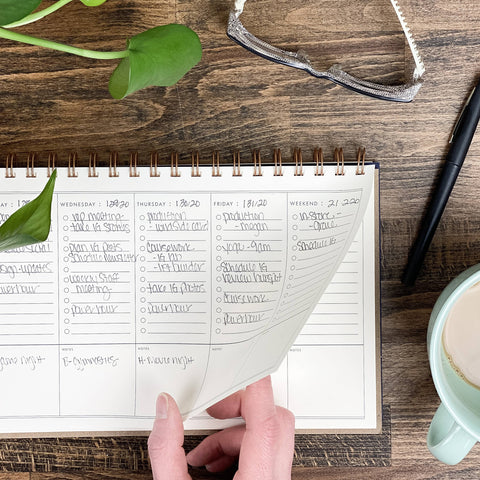 To Do Simple Undated Weekly Planner: Deep Blue Cover | White Ink