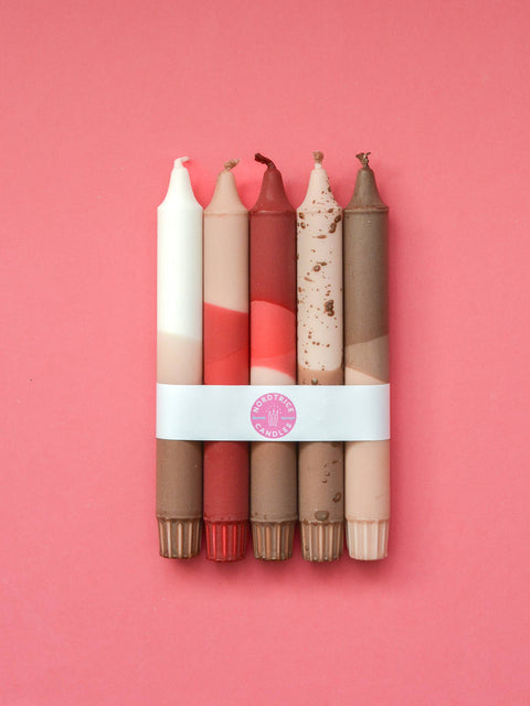 Taper candles- 5 pack/ Taper Candles Autumn Classic Mix