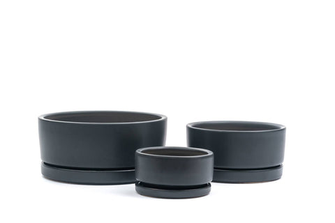 8.25" Gemstone Low-Bowls with Water Saucers: Dusty Rose