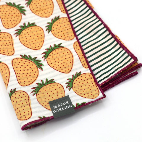 Double Sided Dog Bandana: Green Tiger