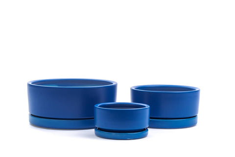 8.25" Gemstone Low-Bowls with Water Saucers: Dusty Rose