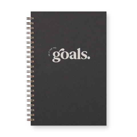 Goals Undated Weekly Planner Journal: Saffron Cover | White Ink