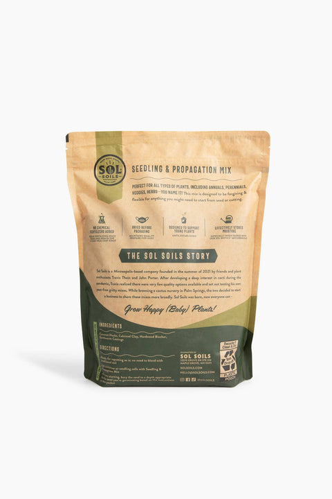 Soil (1Gal) Seedling & Propagation Mix: 1 Gallon (4 quarts)