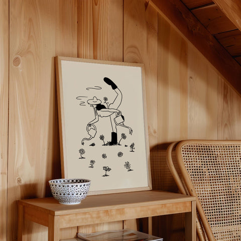 Gardening Minimal Retro Wall Art Print Vintage Home Decor: Medium