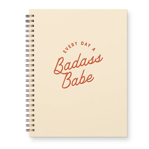 Badass Babe Journal: Lined Notebook: Canyon Cover | White Ink