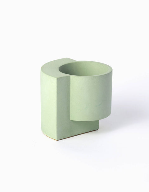Platform Planter Small - Terrazzo - Mint