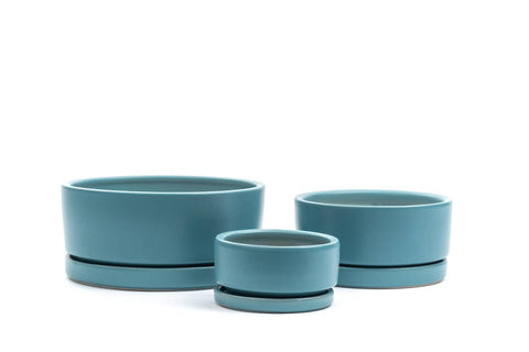 8.25" Gemstone Low-Bowls with Water Saucers: Dusty Rose