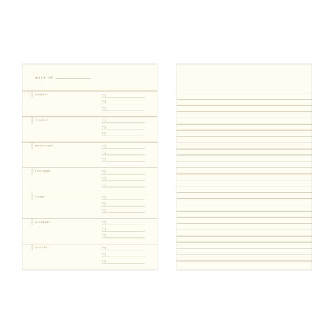 Really Really Organized Undated Weekly Planner Journal: Forest Green