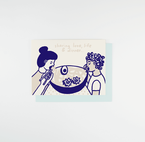 Sharing Dinner Card