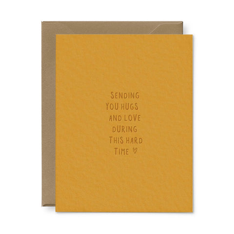Sending You Hugs Sympathy Greeting Card