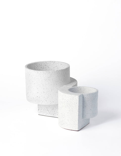Platform Planter Medium - White