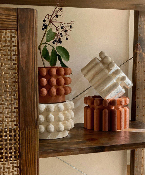 Mono | Plant Pot 01 | Burnt Ochre: Burnt Ochre