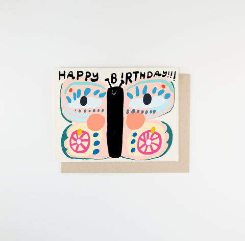Birthday Butterfly Card - Case Pack of 6 Cards