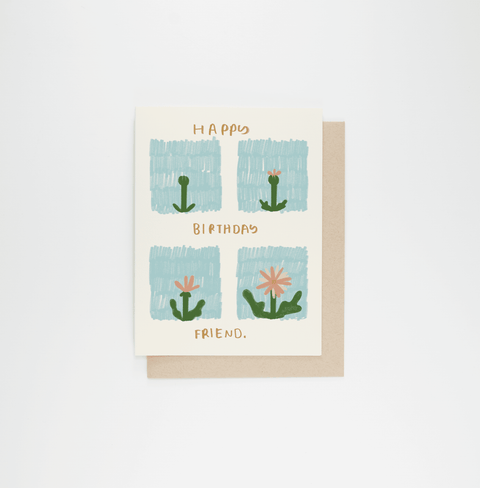 Happy Birthday Friend Card - Case Pack of 6 Cards