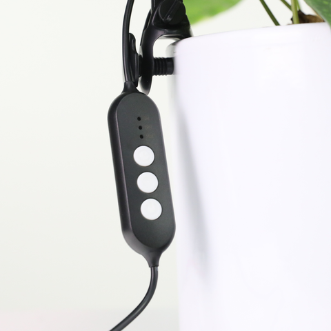 Adjustable LED Plant Light: Black