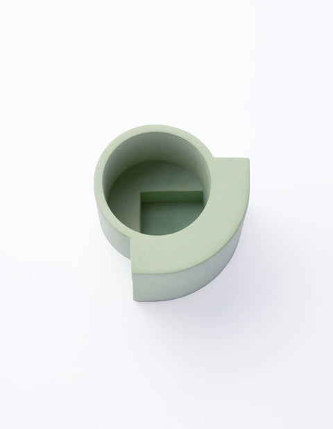 Platform Planter Small - Terrazzo - Mint