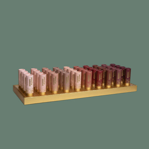 Product Display, 40 Tube Lip Tint Tray, Gold