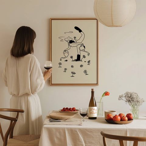Gardening Minimal Retro Wall Art Print Vintage Home Decor: Medium