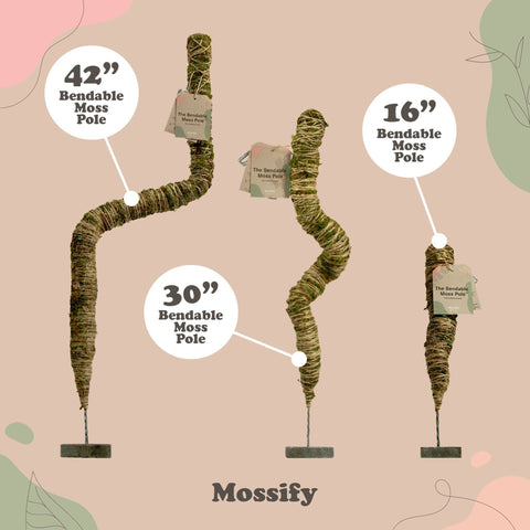 Original Bendable Moss Pole™ - Climbing Plants - Best Seller: 16" (Small)