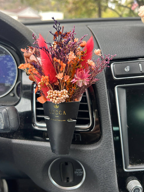 Nontoxic Floral Car Air Freshener: Lavender & Orange