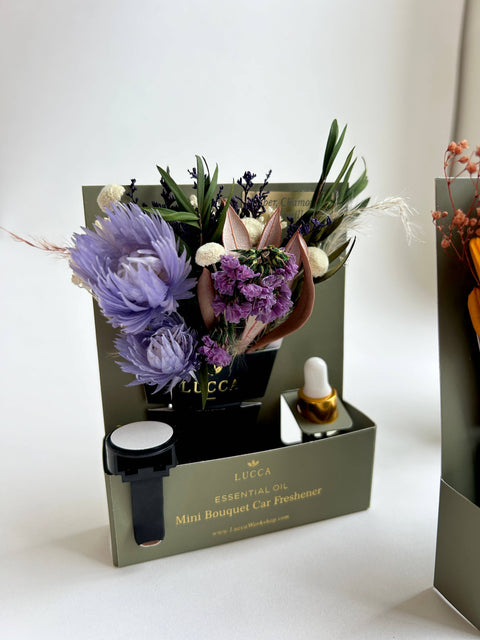 Nontoxic Floral Car Air Freshener: Amber & Chamomile & Vanilla