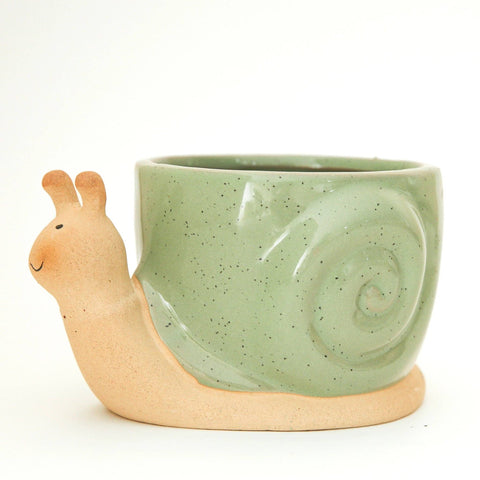 Snail Planter | Lagoon: S