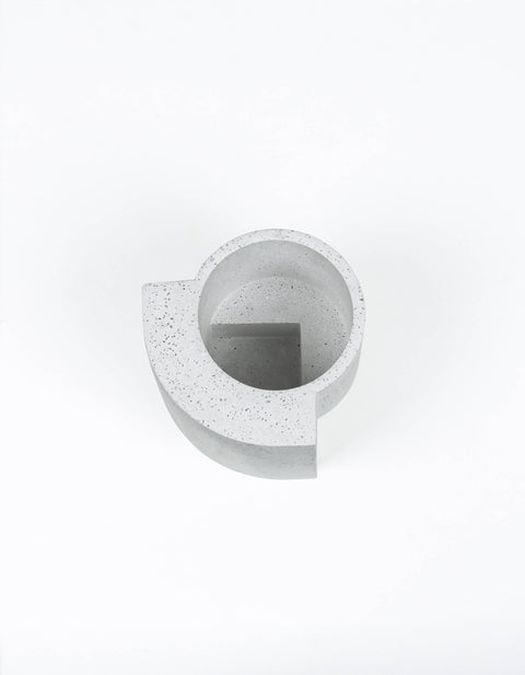 Platform Planter Small - Terrazzo - White