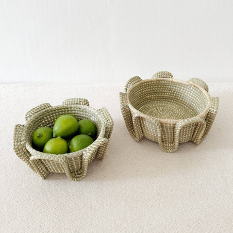 Serpent Sweetgrass Basket: Large