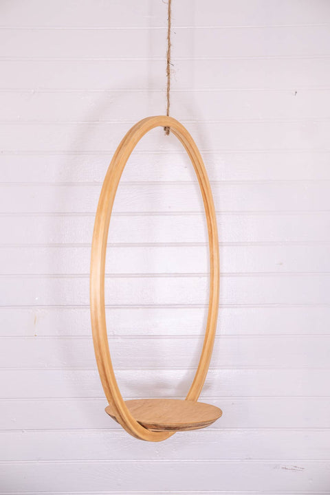 Large Bubble Hanging Planter: Natural Pine