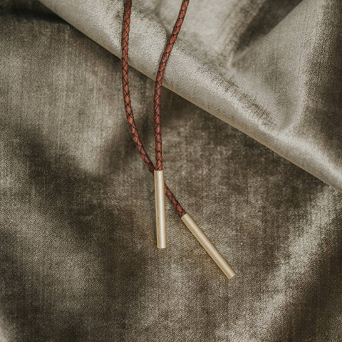 Tulum Bolo Tie: Black / Turquoise