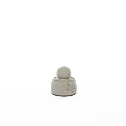 Alabaster White Stash Jars: Small