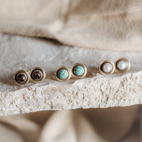 Gibbon Cufflinks // Turquoise