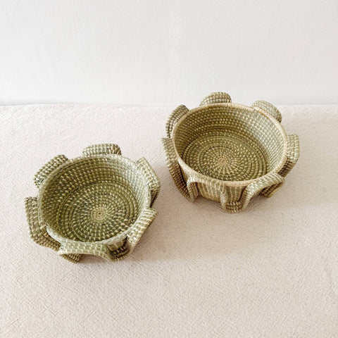 Serpent Sweetgrass Basket: Medium