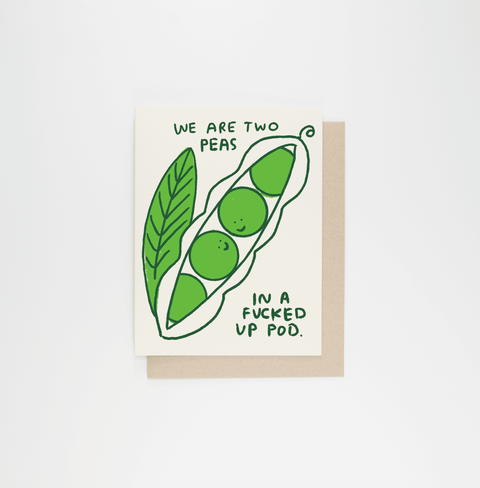Two Peas Card - Case Pack of 6 Cards