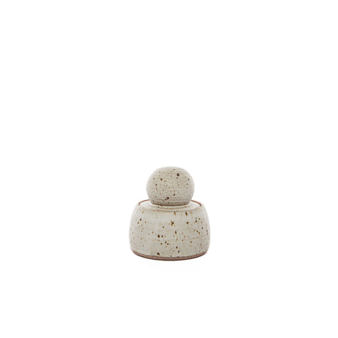 Alabaster White Stash Jars: Small