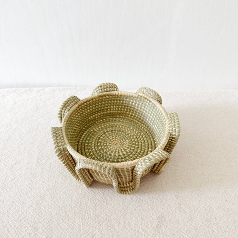 Serpent Sweetgrass Basket: Medium