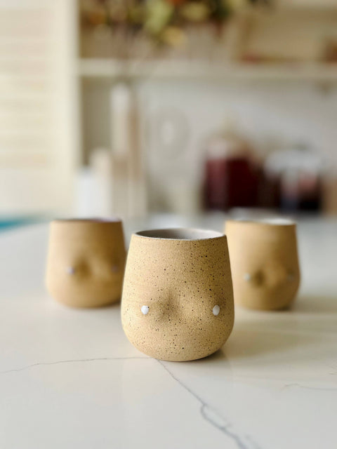 Boob Tumbler - Handmade Ceramic Mug  Fun & Functional Gift: Mint