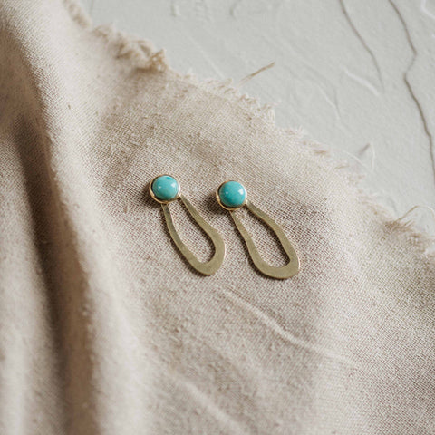 Tidal Studs // Turquoise