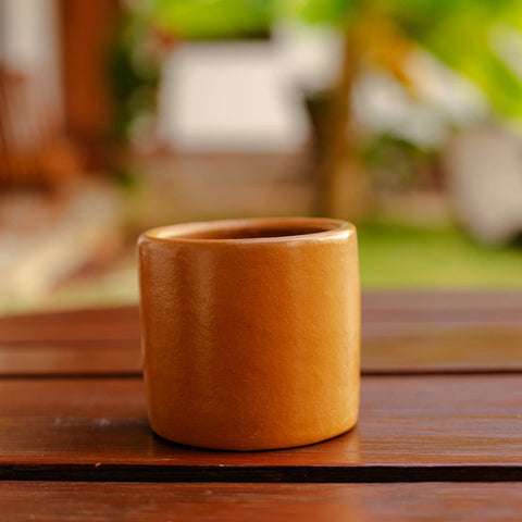 Small Ceramic Planter: Black