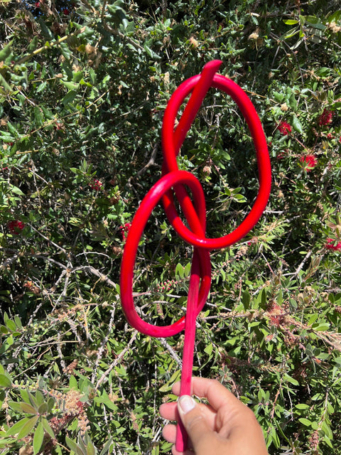 Small Knots: Natural / Double Knot ~12-14" / Standing with Base