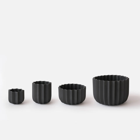 5" Wrap Ceramic Planter | Black