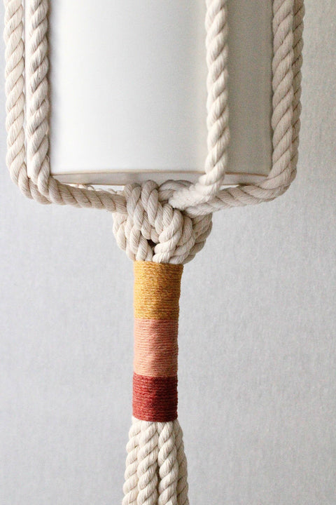 Macrame Plant Hanger, Hanging Planter, Sunset: Sunset (photo shown)