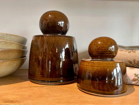Amber Stash Jars: Mini