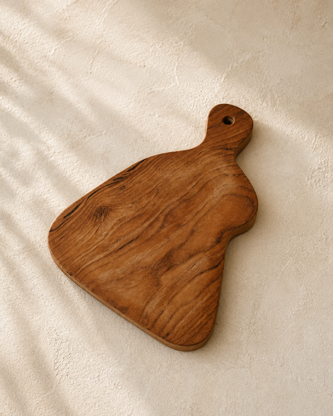Teak Wavy Charcuterie Boards: Set of 3