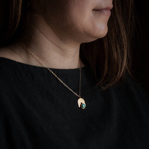 Bali Necklace // Turquoise // Demi-Fine Gold