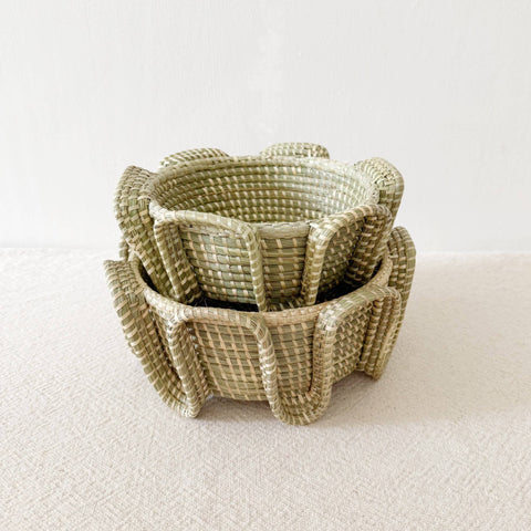 Serpent Sweetgrass Basket: Large