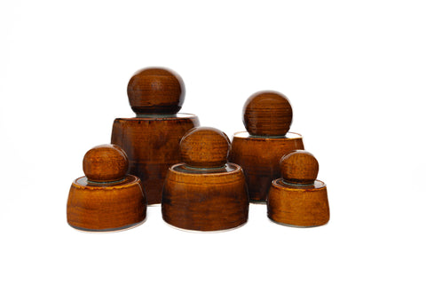 Amber Stash Jars: Mini