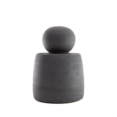 Charcoal Black Stash Jars: Large