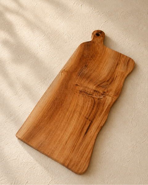 Teak Wavy Charcuterie Boards: Set of 3